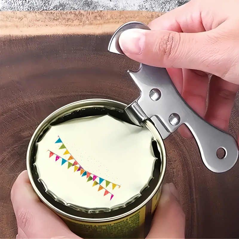 Camping Cooking Set Compact - 2/4-teiliges Set Multifunktionaler Dosenöffner, Edelstahl-Dosenöffner, Kompakte