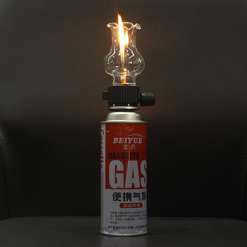 Cooking On Camping Stove - Karte Herd Gas Zylinderkopf Feuerzeug Kreative