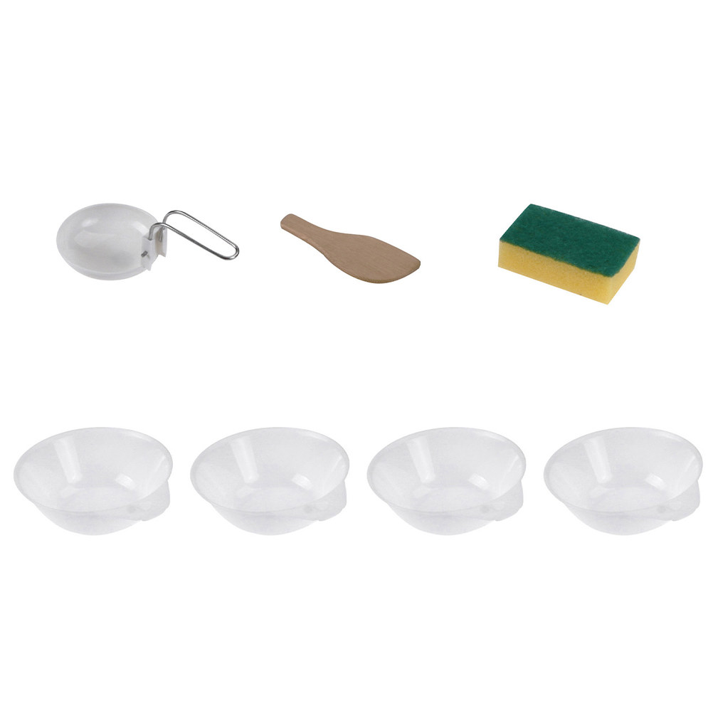 Camping Cooking Set Compact - 7-teiliges kompaktes Camping-Geschirrset, hochwertige, leichte, verschleißfeste,