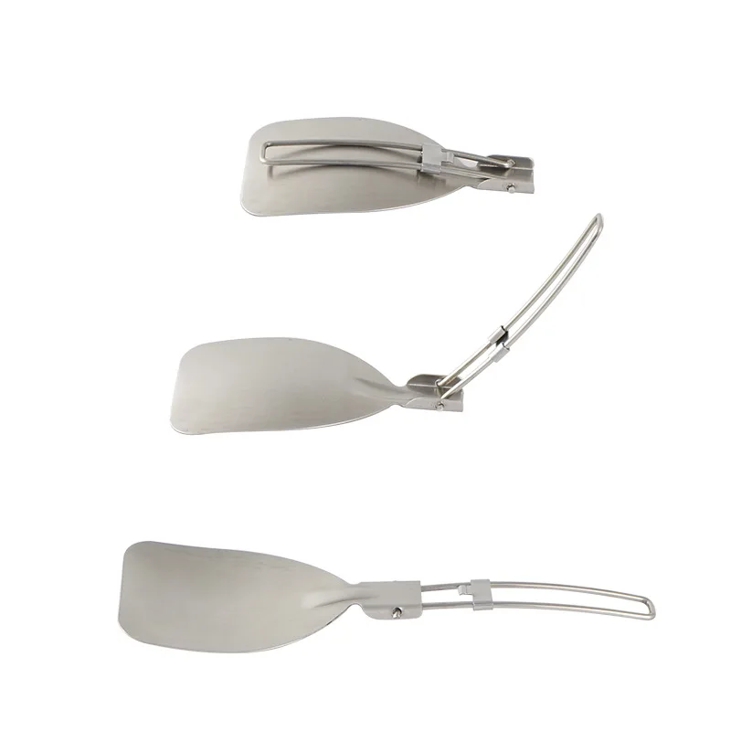 Camping Cooking Set 2 Person - Klappbarer Camping-Spatel aus Edelstahl, Kochutensil für