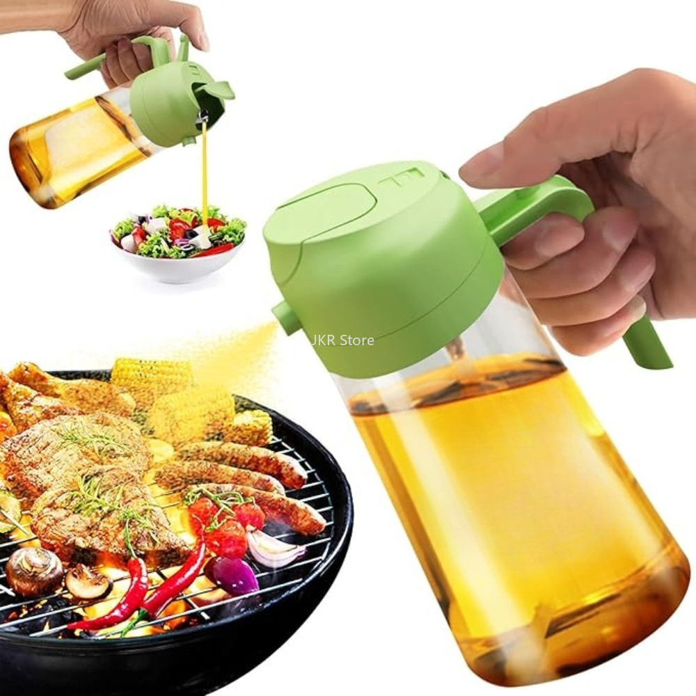 Camping Cooking - 2-in-1 Olivenöl-Sprühflasche mit großem Fassungsvermögen, Sprüh-