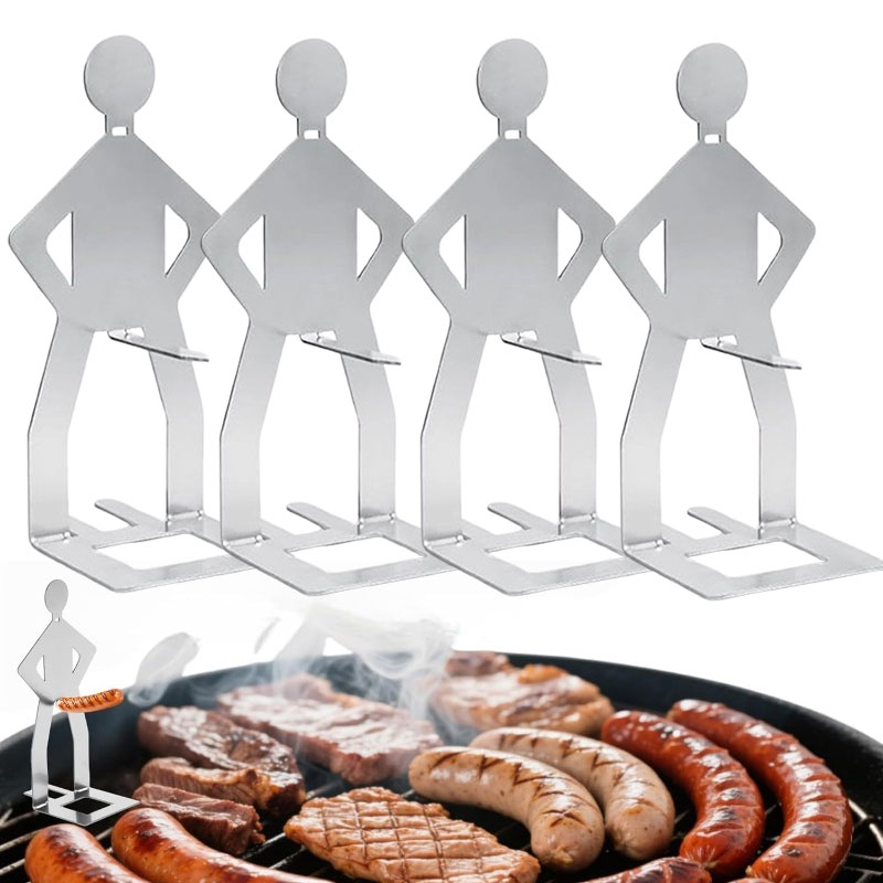 Cooking On Camping Stove - Camping-Zubehör 304 Edelstahl BBQ Strongman Wursthalter