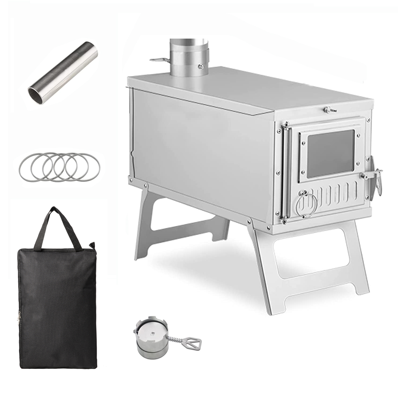 Camping Cooking Tent - Holz heizung Herd tragbarer Zeltofen für