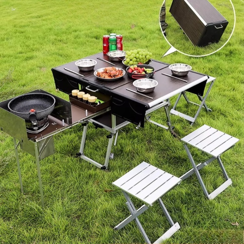 Camping Cooking Equipment Electric - Mobile Outdoor-Küche, tragbar, für Selbstfahrertouren, Camping,
