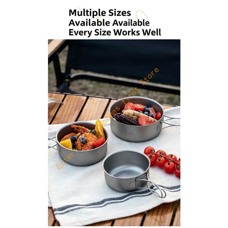 Camping No Cooking Meals - Backpacking-Schüssel mit Metallkörper für Camp-Essen und