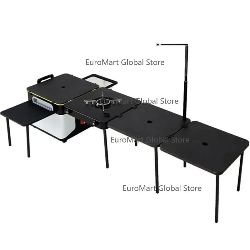 Quality Camping Cooking Set - JWQ-007 Hochwertige Tragbare Camping-Küchenbox Faltbarer Mobiler