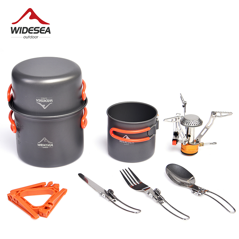 Camping Cooking Burner - Widesea Camping Kochgeschirr Set Outdoor Geschirr