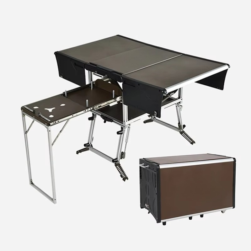 Quality Camping Cooking Set - Tragbare Mobile Küche für Camping Hochwertiges
