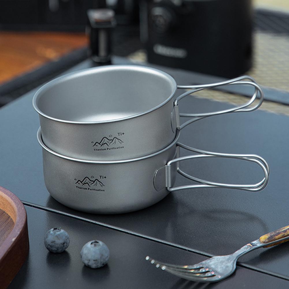 Camping No Cooking Meals - Ultraleichter Camping-Topf, tragbarer Suppentopf mit klappbarem