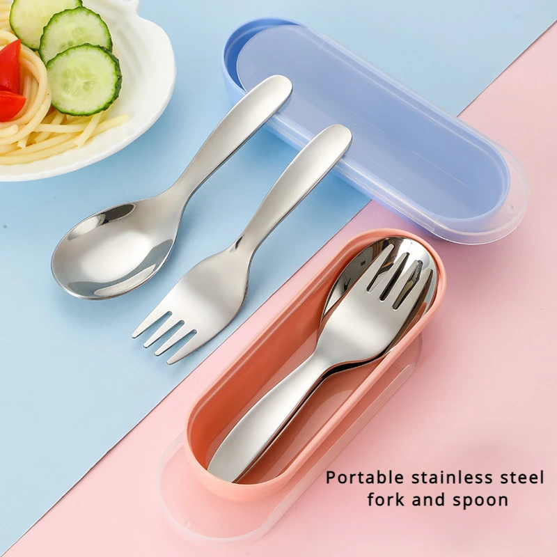 Camping Cooking Set 2 Person - 2-teiliges 1 Set tragbares Löffel-Gabel-Geschirr, Outdoor-Camping,