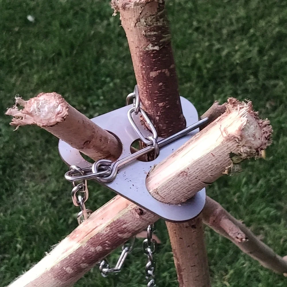 Camping Cooking Tripod - Outdoor BBQ Stativ Tragbare Abnehmbare Hängen