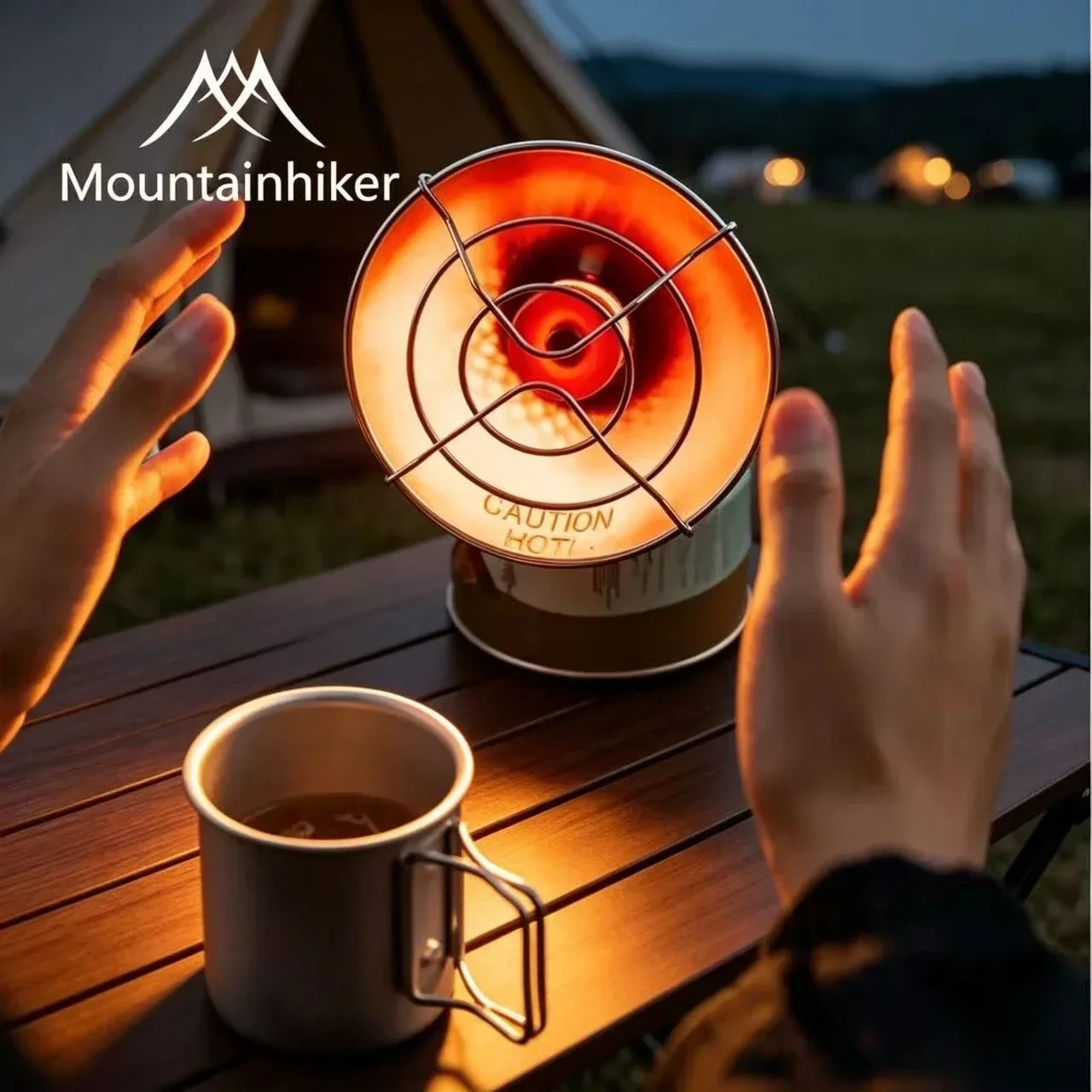 Cooking On Camping Stove - MOUNTAINHIKER Outdoor Camping Mini Tragbarer Gasheizer