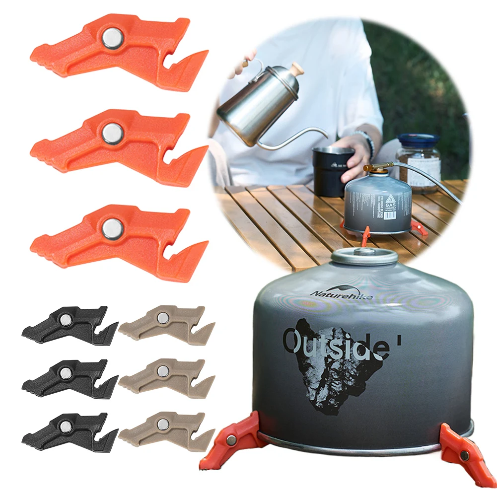 Camping Cooking Tripod - Magnetische Stativ-Gastankhalterung, multifunktionaler Campingkocher, Ständer, Kanisterstabilisator