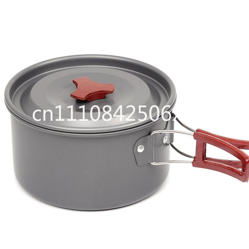 Camping Cooking Equipment Electric - Outdoor-Töpfe und -Pfannen Tragbares Camping-Kochgeschirr Kassettenkocher-Set