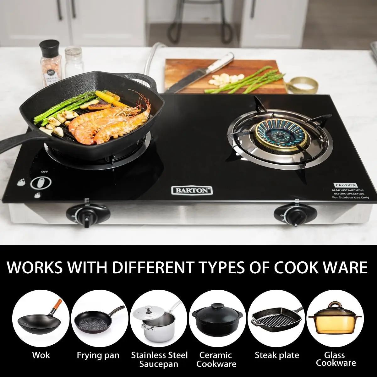 2-Flammen-Propangaskocher, 25. – Camping Cooking Top Bewertung und Preis