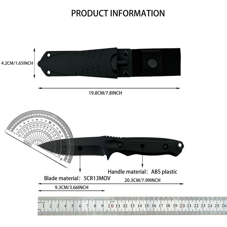 Hochwertiges Outdoor-Notfallme – Camping Cooking Knife With Sheath Bewertung und Preis