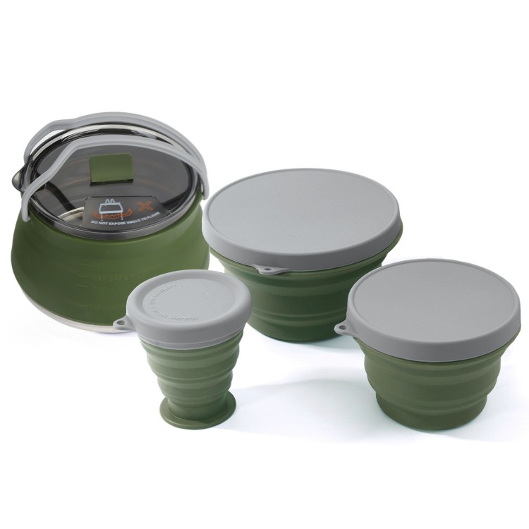 Klappbares Topf-Set, tragbares – Camping Cooking Set Compact Bewertung und Preis