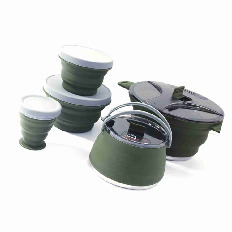 Klappbares Topf-Set, tragbares – Camping Cooking Set Compact Bewertung und Preis