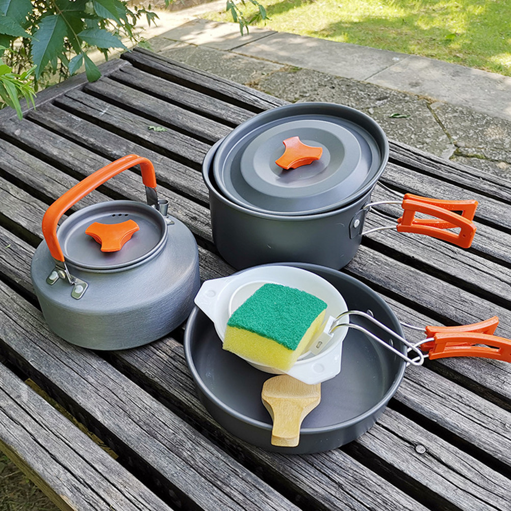 7-teiliges kompaktes Camping-G – Camping Cooking Set Compact Bewertung und Preis