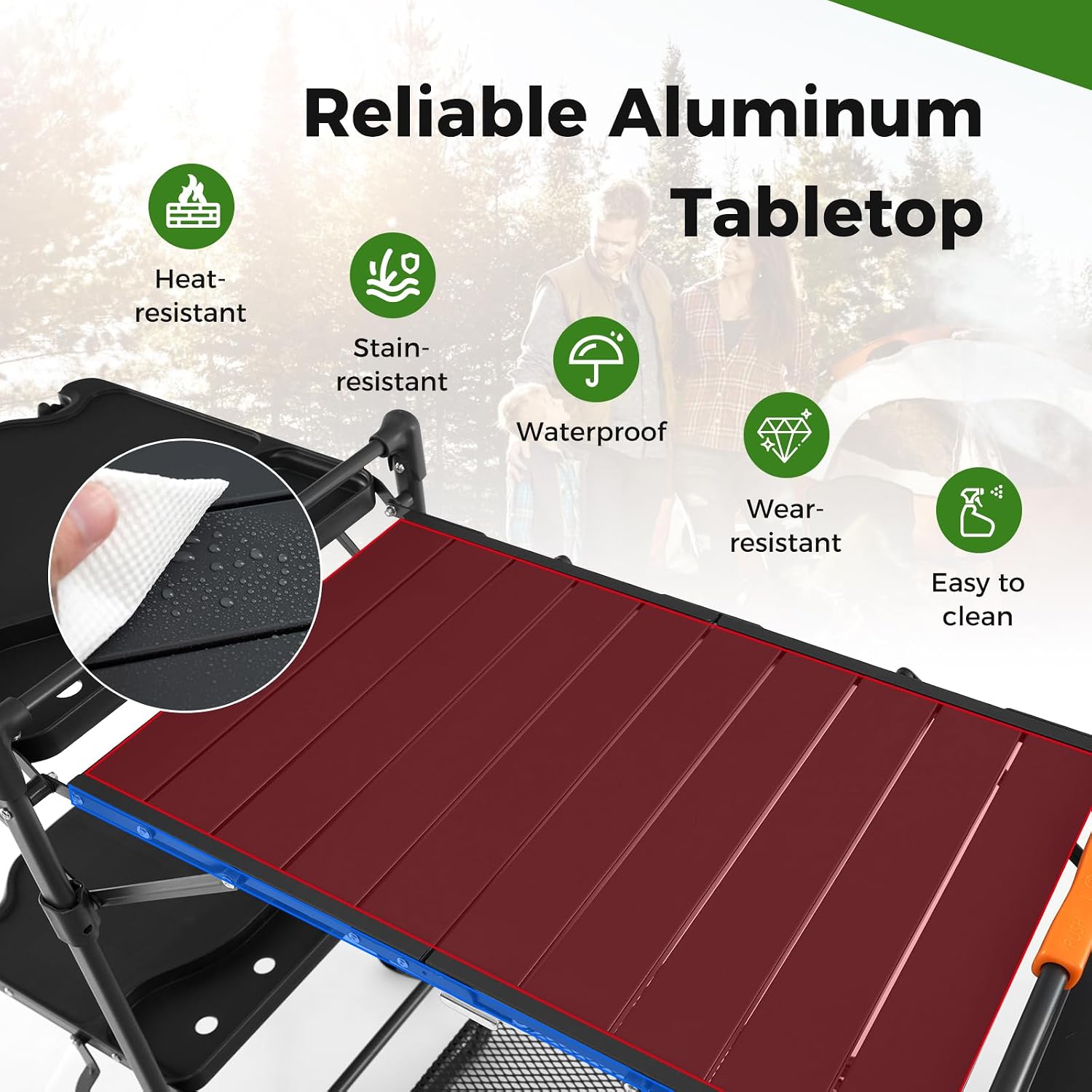 Tragbarer Camping-Kochtisch mi – Camping Cooking Top Bewertung und Preis