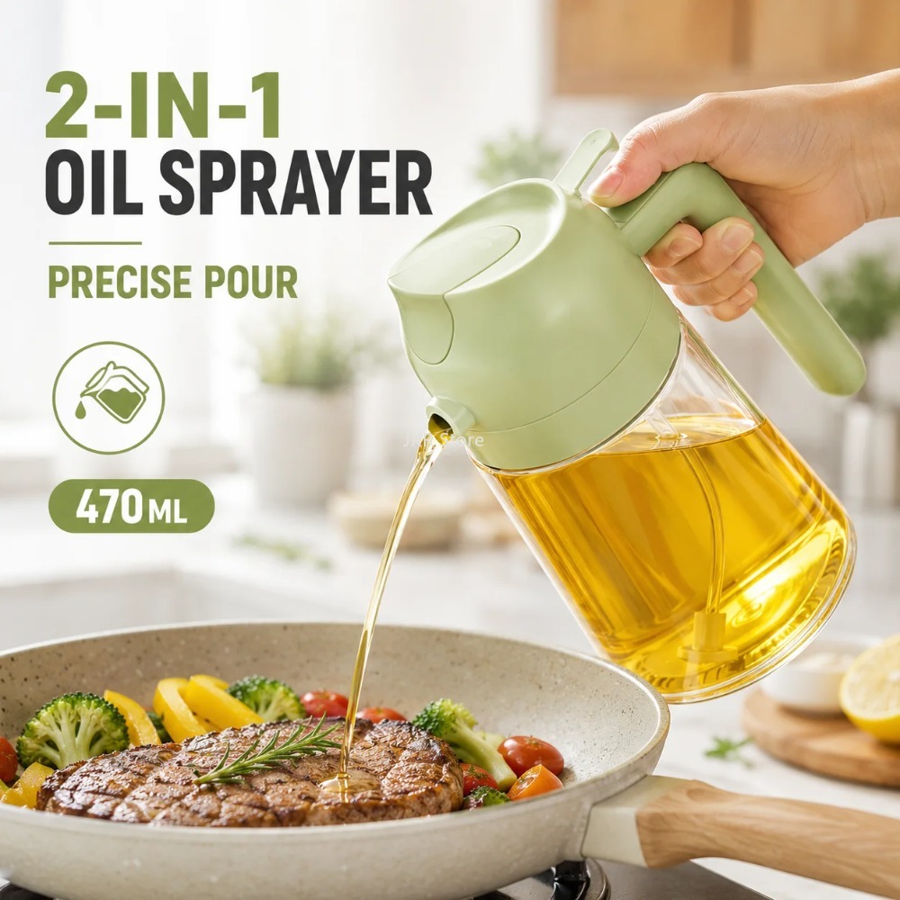 2-in-1 Olivenöl-Sprühflasche m – Camping Cooking Bewertung und Preis