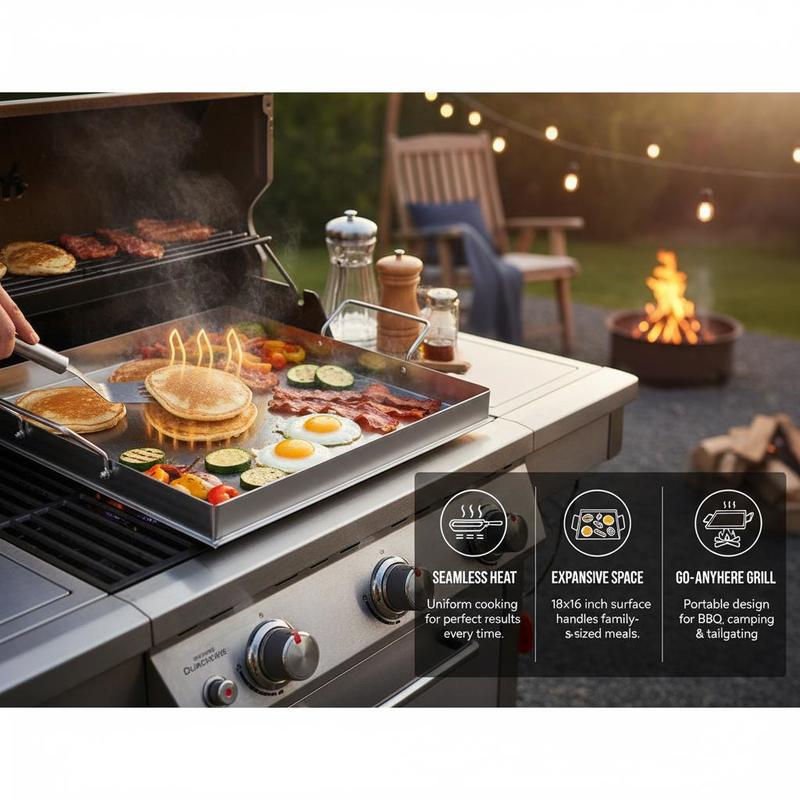 Universelle Flachgrillplatte 1 – Camping Outdoor Cooking Set Bewertung und Preis