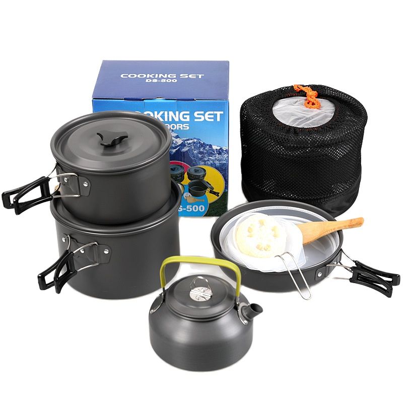 Outdoor-Camping-Kochset, antih – Camping Cooking Set 2 Person Bewertung und Preis