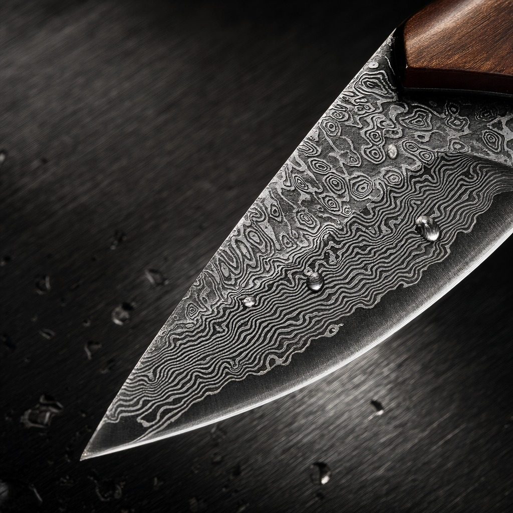 Damaszener Stahl Küchenmesser  – Camping Cooking Knife With Sheath Bewertung und Preis