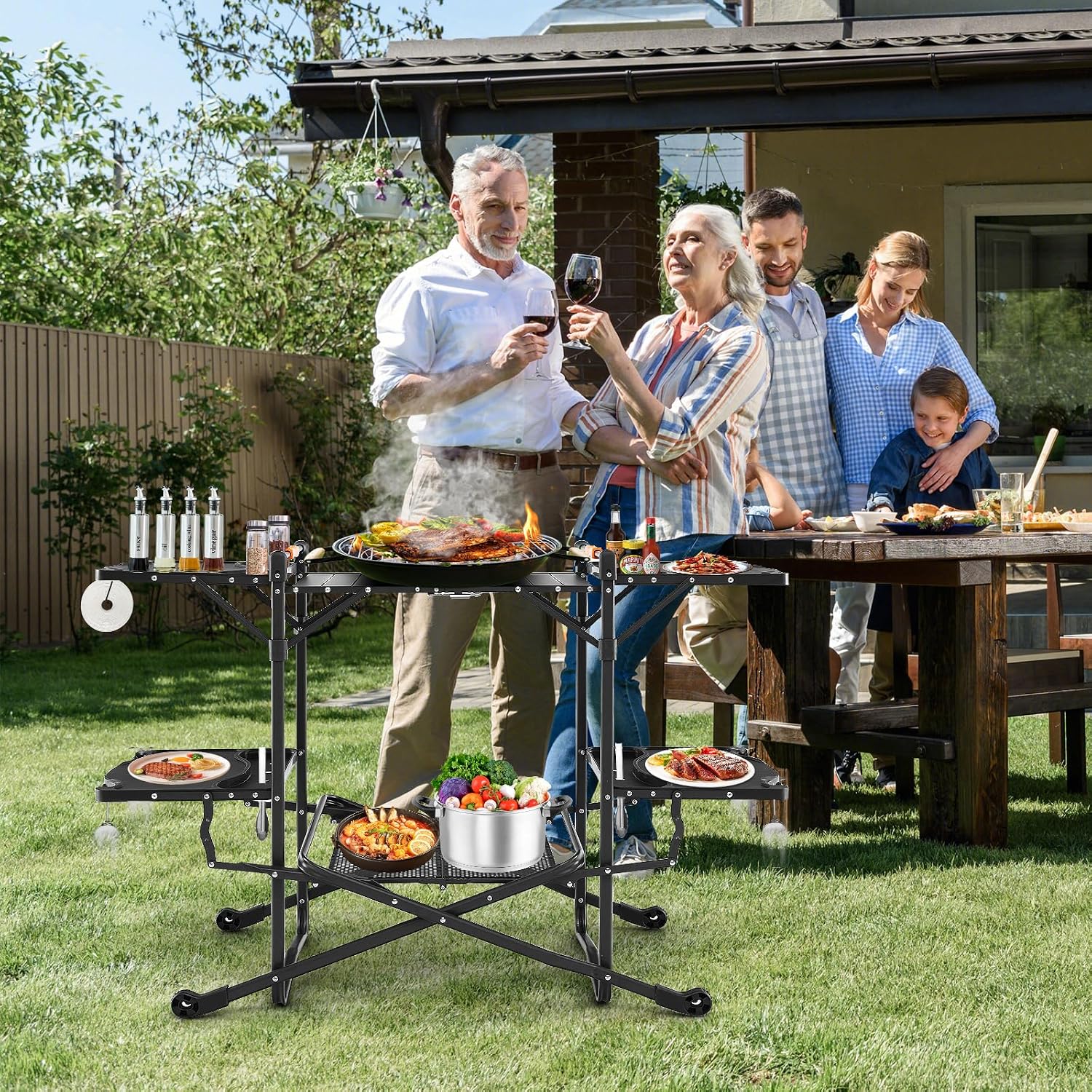 Tragbarer Outdoor-Klapptisch m – Camping Cooking Top Bewertung und Preis
