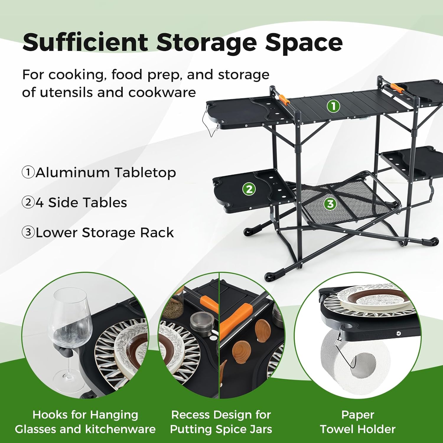 Tragbarer Outdoor-Klapptisch m – Camping Cooking Top Bewertung und Preis