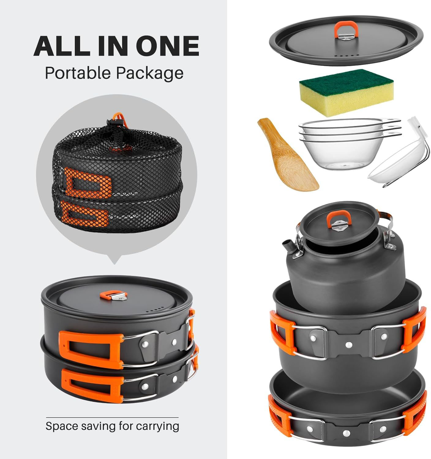 Camping-Kochgeschirr-Set mit T – Camping Cooking Top Bewertung und Preis