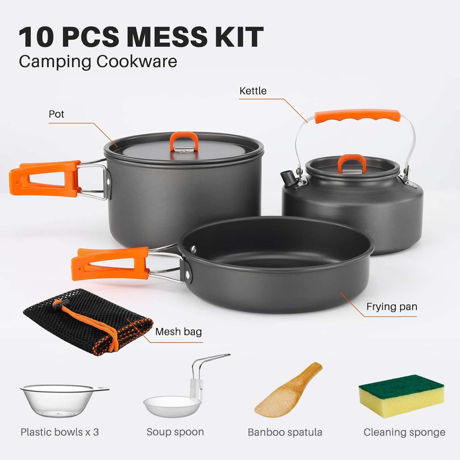 Camping-Kochgeschirr-Set mit T – Camping Cooking Top Bewertung und Preis