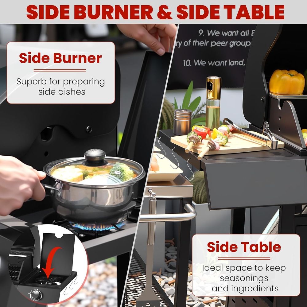 3-Flammen-Propan-Gasgrill mit  – Camping Cooking Top Bewertung und Preis