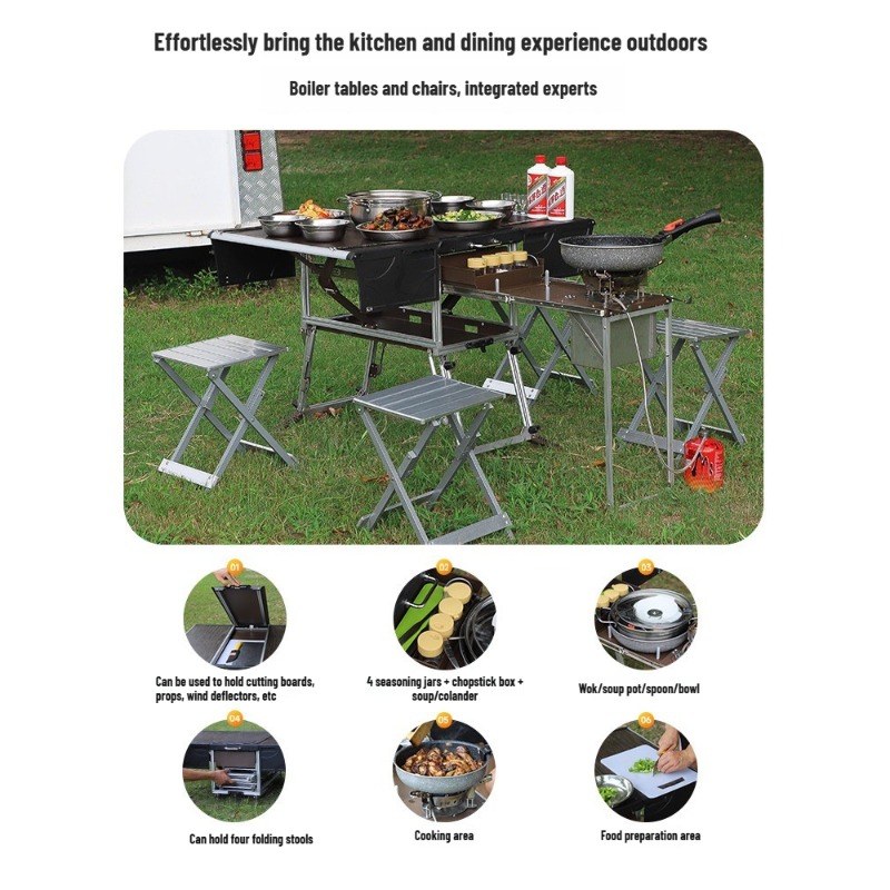 Mobile Outdoor-Küche, tragbar, – Camping Cooking Equipment Electric Bewertung und Preis