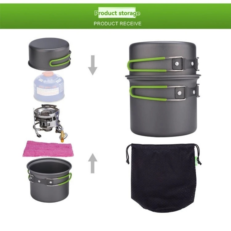 BRS-T15A Camping-Kochgeschirr- – Camping Outdoor Cooking Set Bewertung und Preis
