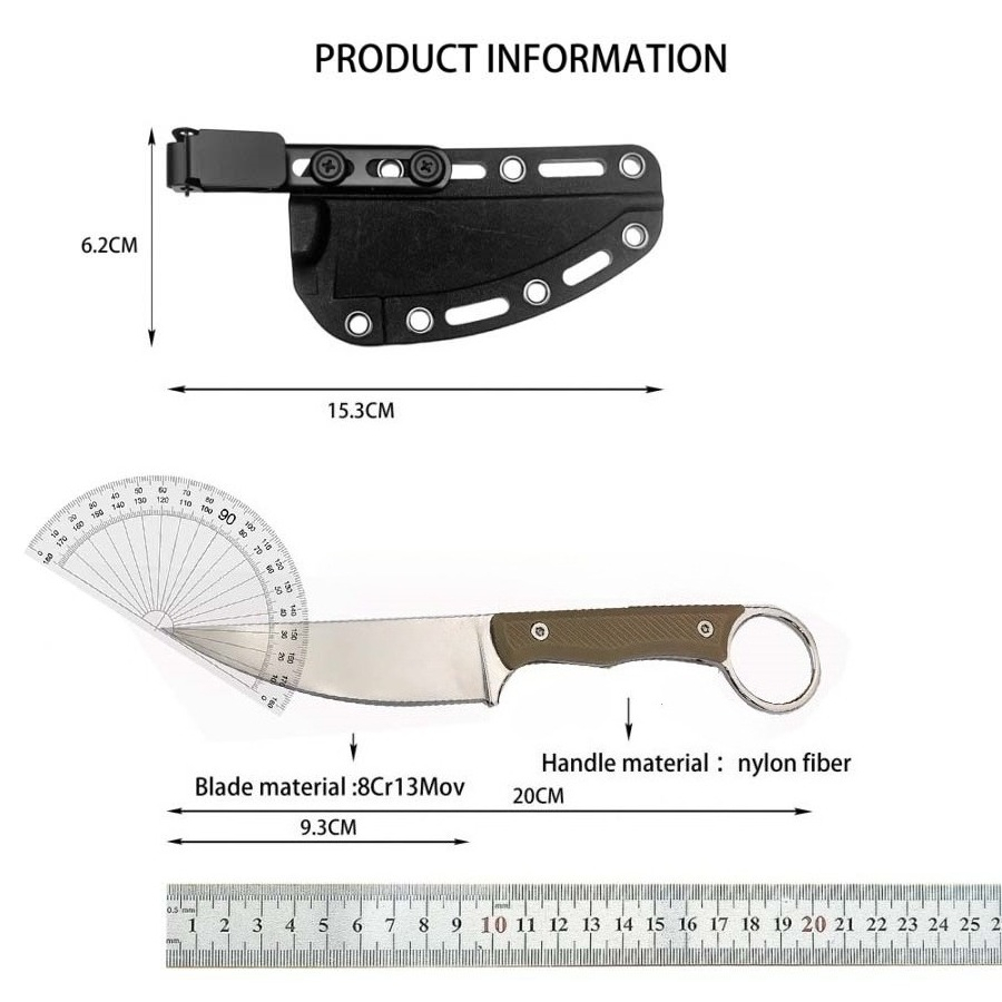 1 Stück Hochwertiges Outdoor-C – Camping Cooking Knife With Sheath Bewertung und Preis