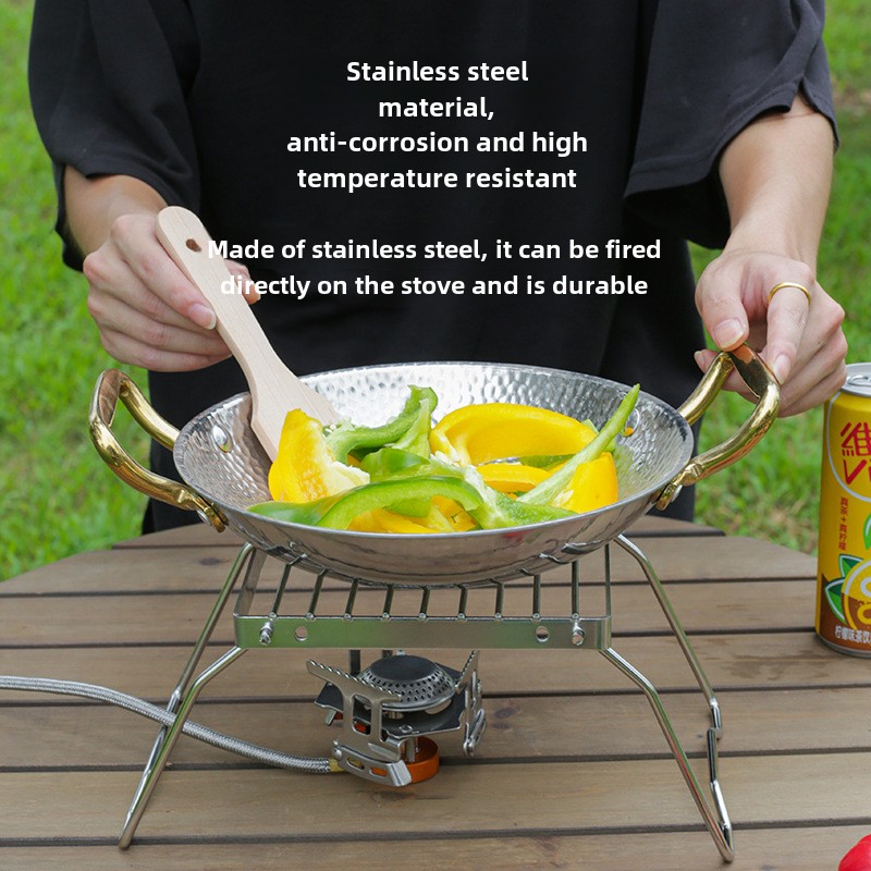 Leichter Edelstahl-Ofenhalter  – Camping Cooking Tripod Bewertung und Preis