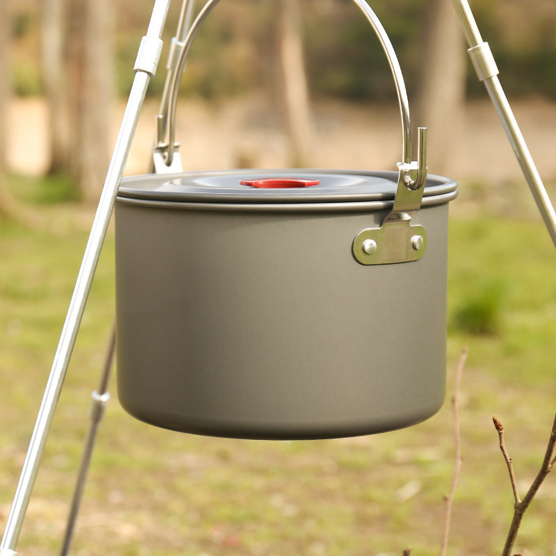 4L Camping-Hängetöpfe Camping- – Camping Cooking Tripod Bewertung und Preis