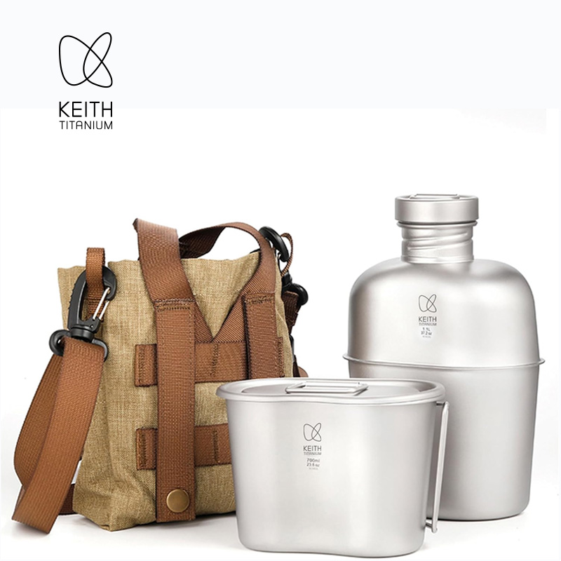 KEITH Reines Titan-Feldflasche – Camping Outdoor Cooking Set Bewertung und Preis