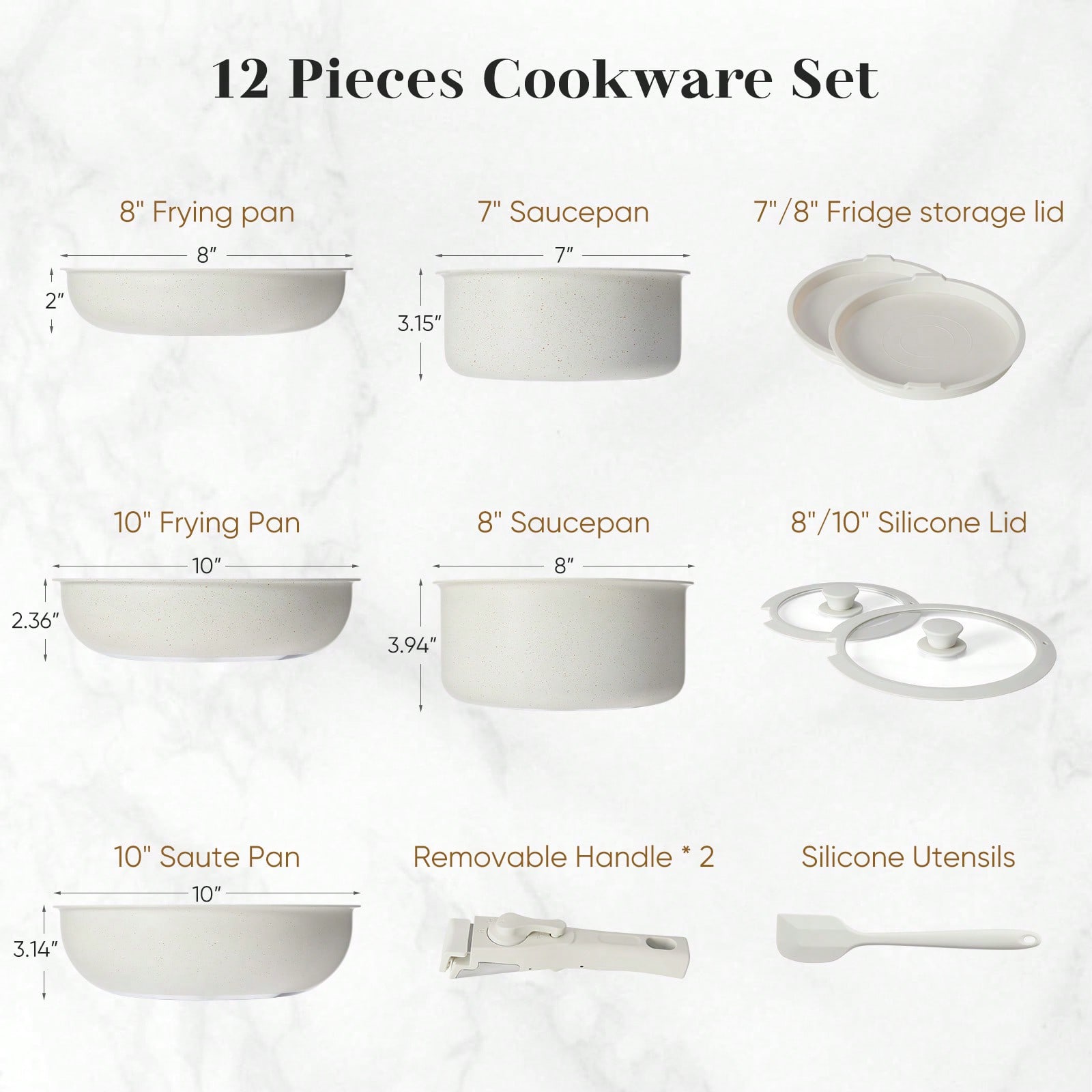 Töpfe- und Pfannen-Set, modern – Camping Cooking Set Detachable Handle Bewertung und Preis
