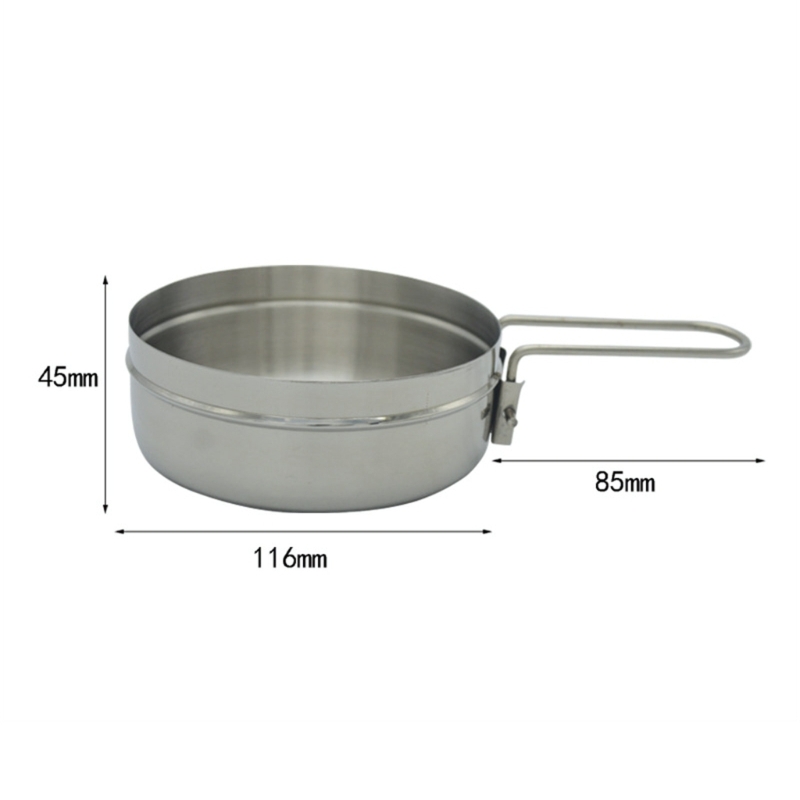 Tiefer Camp-Kochtopf mit Decke – Camping No Cooking Meals Bewertung und Preis