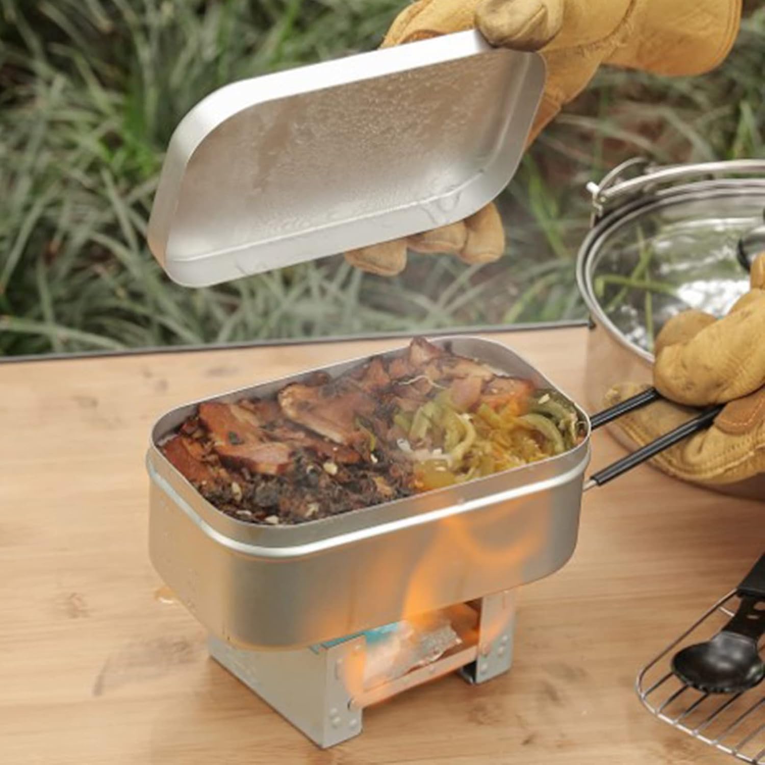 Faltbarer Bento-Box-Griff, Lun – Camping Outdoor Cooking Set Bewertung und Preis