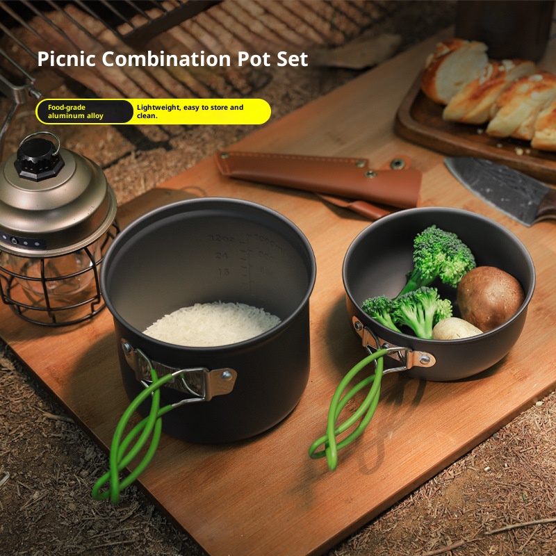 Camping-Kochgeschirr-Set, ultr – Camping Cooking Set Compact Bewertung und Preis