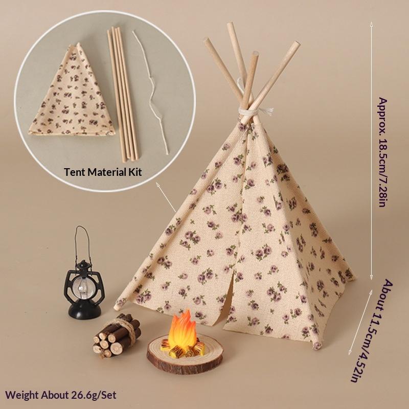 **1 Set 1/12 Puppenhaus-Dekor  – Camping Cooking Tent Bewertung und Preis