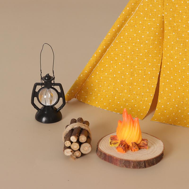 **1 Set 1/12 Puppenhaus-Dekor  – Camping Cooking Tent Bewertung und Preis